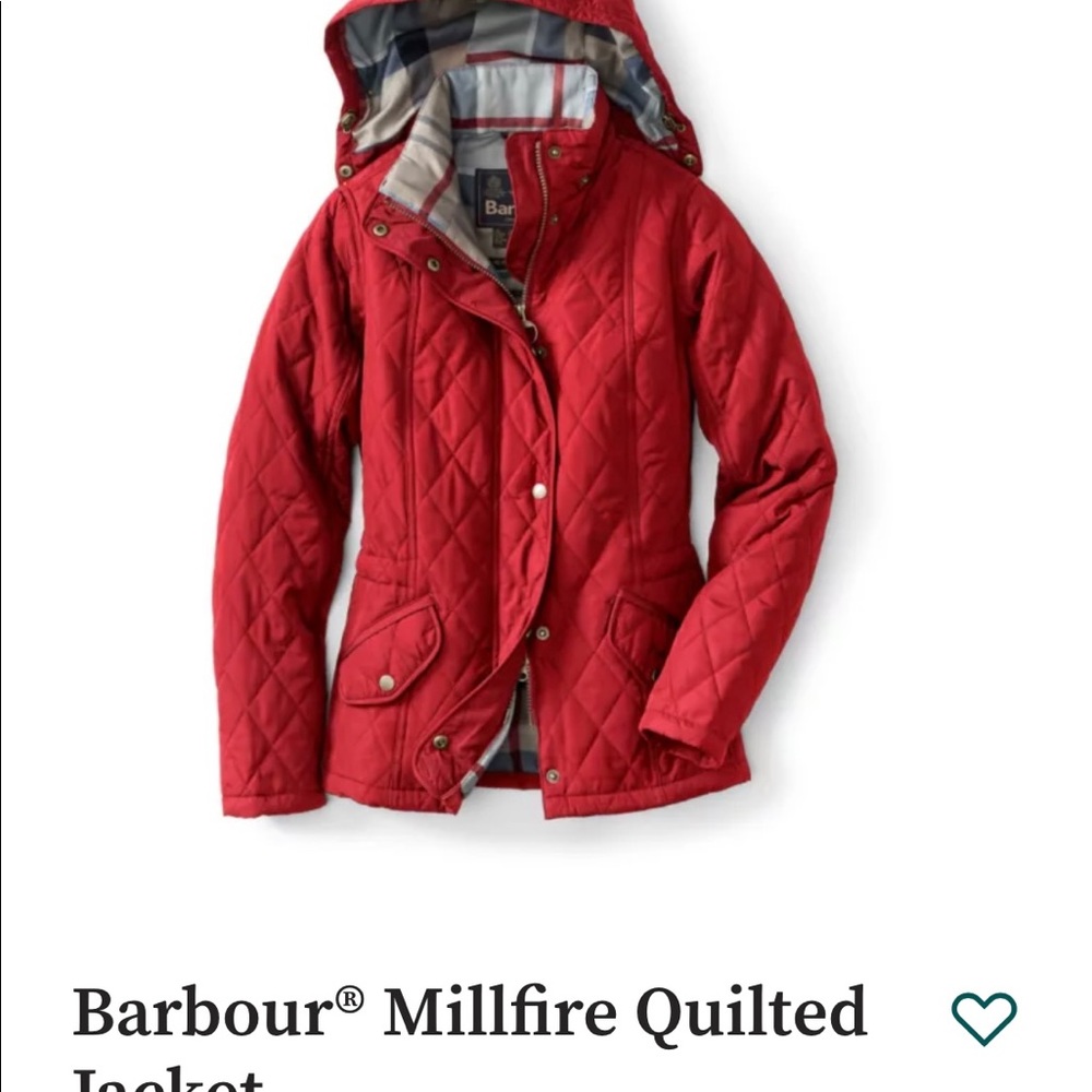 NWT Barbour Millfire Quilted Jacket